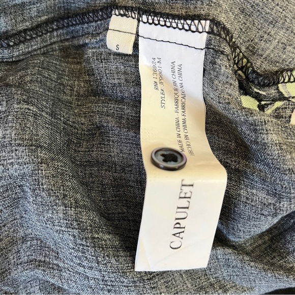 Capulet Gianna Off The Shoulder Floral Cap Sleeve Jumper. Black Pink Size S #997 - Picture 7 of 8